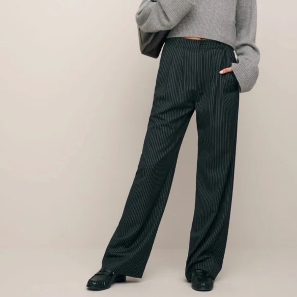 REFORMATION MASON PANTS PINSTRIPE